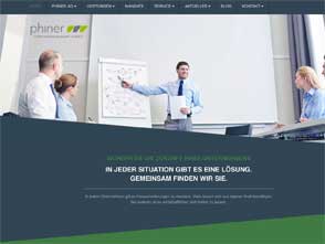 Website der Phiner AG